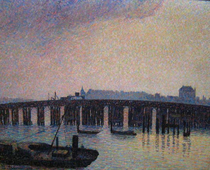 Camille Pissarro Le Vieux Pont de Chelsea, Londres Spain oil painting art
